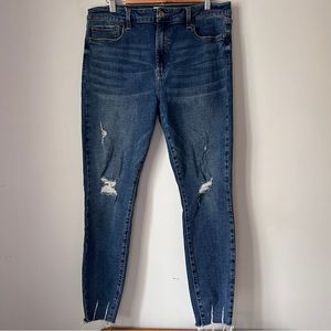 Pistola Jean Distressed Blue 5 Pocket Womens Size 32